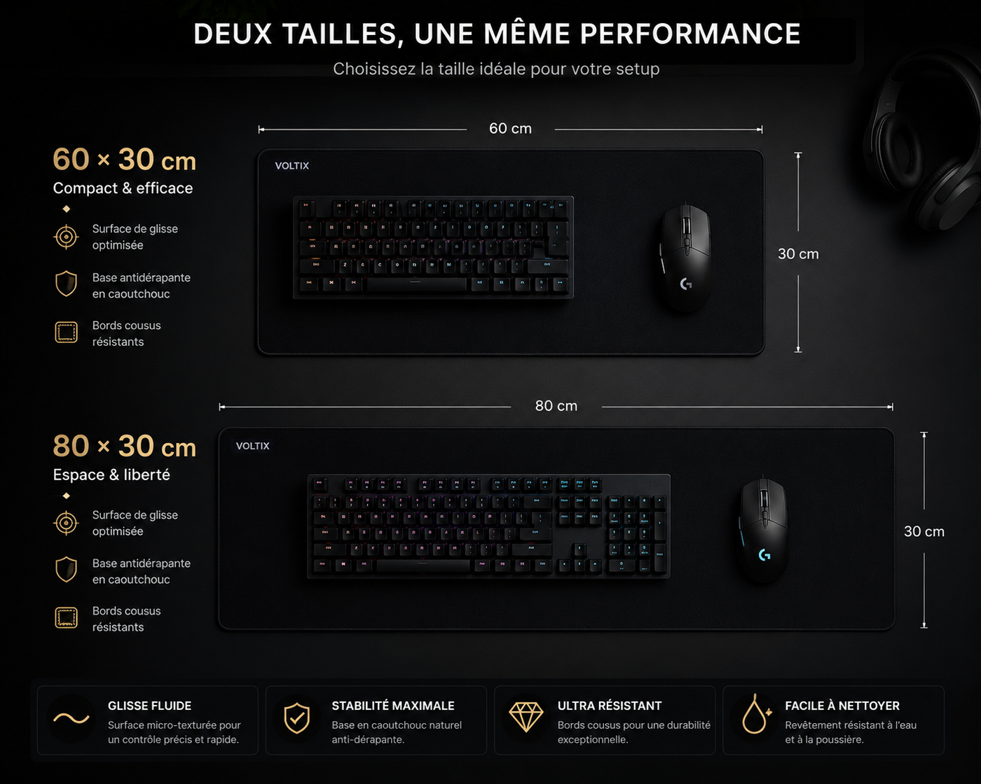 Tapie de souris XL